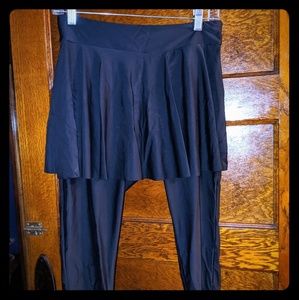 Swim Skirt with Attached Leggings Size M